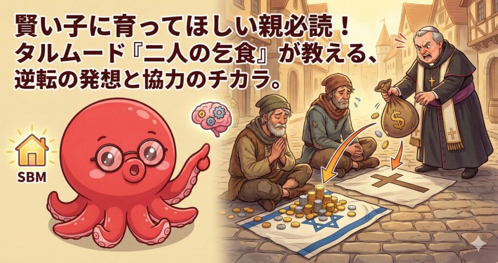賢い子に育ってほしい親必読！タルムード『二人の乞食』が教える、逆転の発想と協力のチカラ。